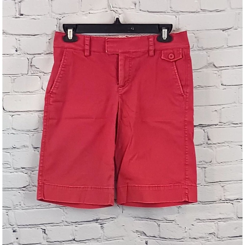 Womens Dockers Mid Rise Curvy Bermuda Shorts 4